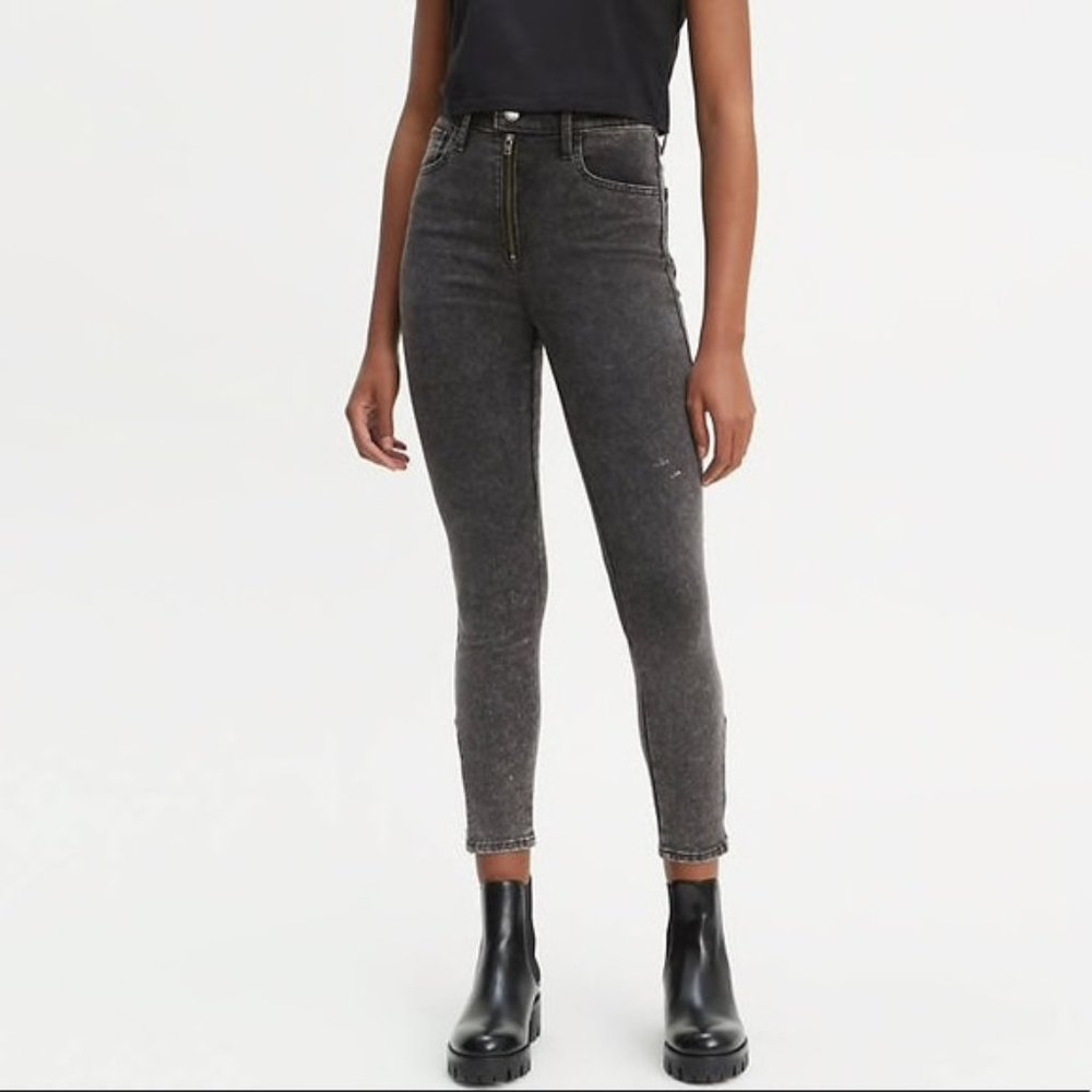 Levi's Mile High Moto Ankle Jeans Like New!